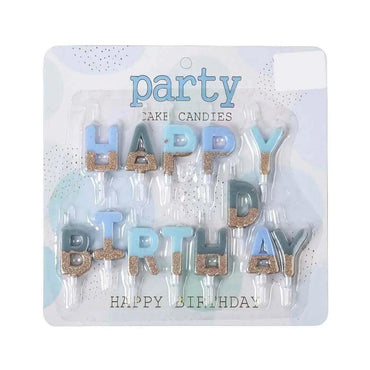 HBD Alphabet Party Candle - Blue The Stationers